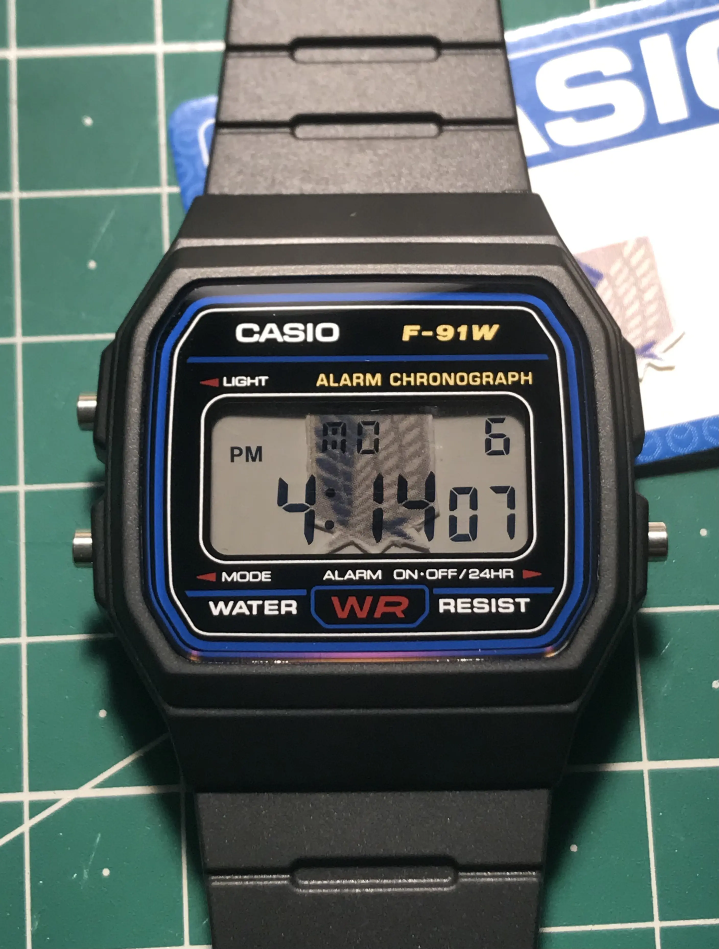 Custom Casio F91W Modded - Attack On Titan - Survey Corps - Wings of Freedom - Multi-Layer Parallax Display